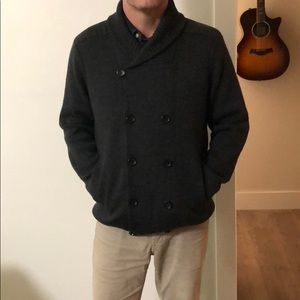 Vince shawl collar 100% wool cardigan.